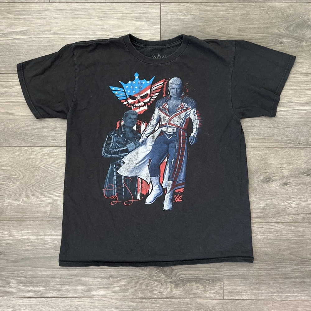 WWE Boys XL T Shirt Black Short Sleeve Cody Law USA